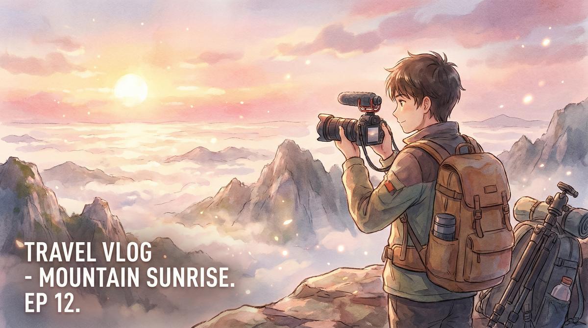 茄子视频旅行视频分享山顶日出